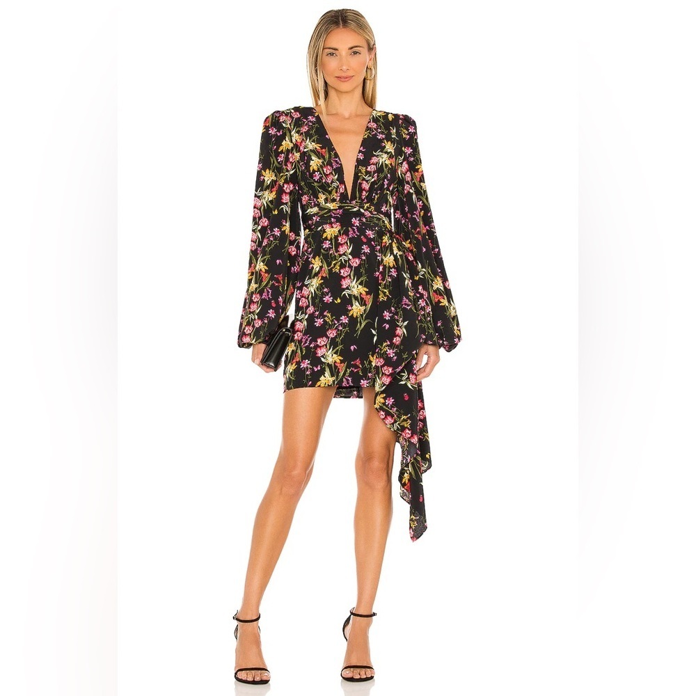 REVOLVE Katie May Sleepless Nights Mini Dress NWT M open back/Bell Sleeve $265